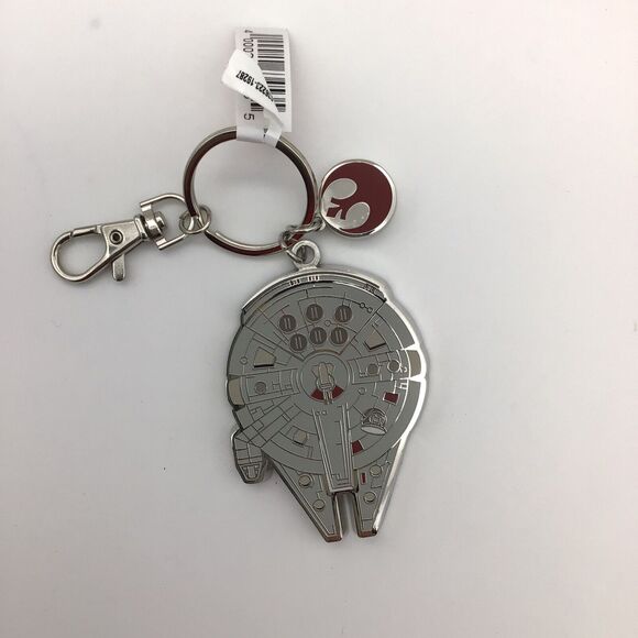 Disney Star Wars Keychain Millennium Falcon The Resistance Disney Parks Key Ring - Picture 1 of 6